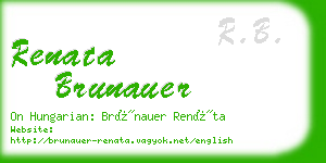 renata brunauer business card